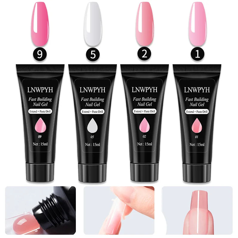 Kit Complet Manucure - Vernis à Ongles Gel avec Lampe UV & Ponceuse Électrique