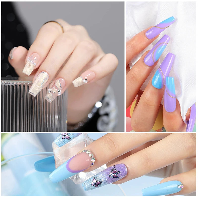 Kit Complet Manucure - Vernis à Ongles Gel avec Lampe UV & Ponceuse Électrique